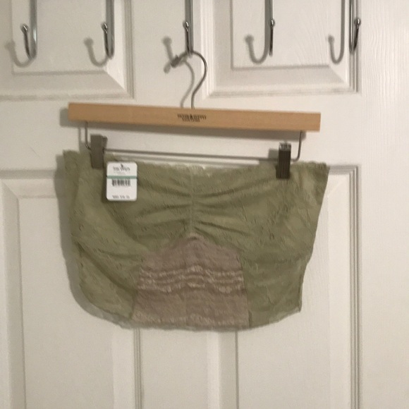 SOLD NWT Free People Lace bandeau L $38 Champagne - Picture 2 of 7